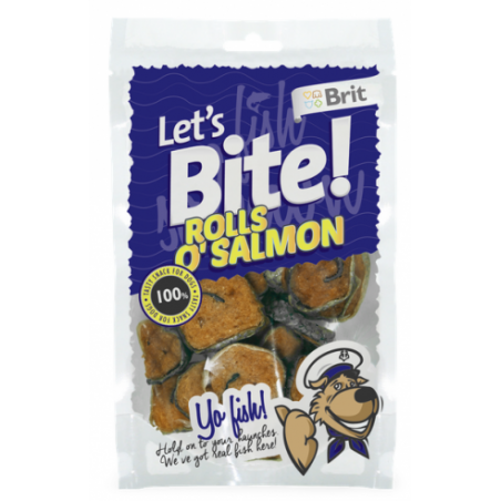 Brit Let's Bite Rolls O'salmon 80 G