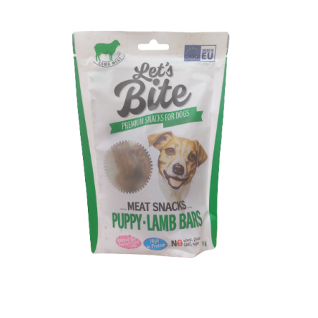 Brit Let's Bite Meat Snacks Puppy Lamb Bars 80G