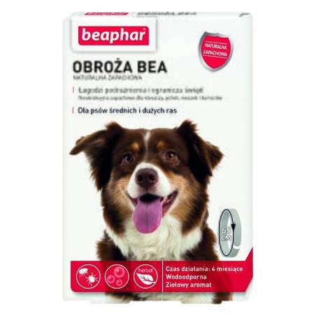 Beaphar Obroża Bea Naturalna Zapachowa Dla Średnich I Dużych Psów M/L