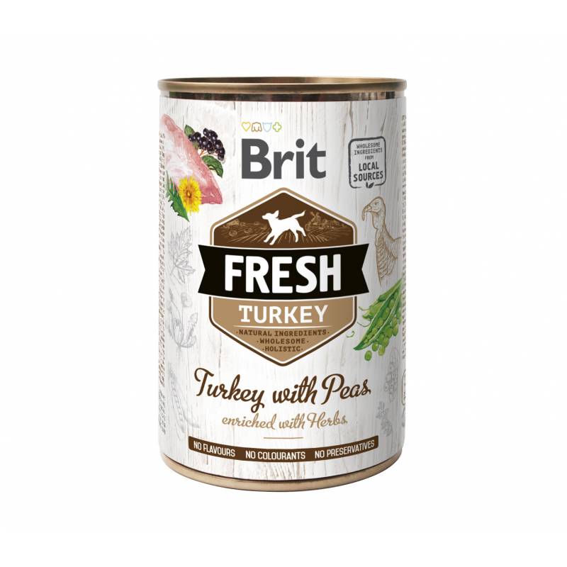 Brit Fresh Turkey With Pea 400 G