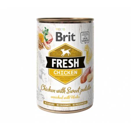 Brit Fresh Chicken With Sweet Potato 400 G