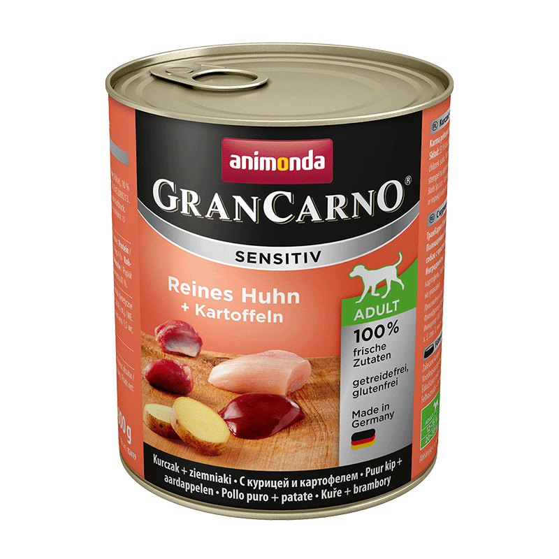 Animonda Grancarno Sensitive Adult Puszki Czysty Kurczak Ziemniak 800G