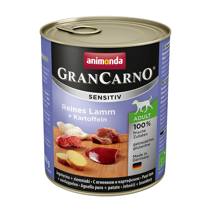 Animonda Grancarno Sensitive Adult Puszki Czysta Jagnięcina Ziemniak 800G