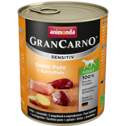 Animonda Grancarno Sensitive Adult Puszki Czysty Indyk Ziemniak 800G