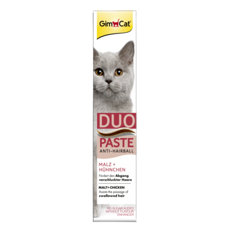 Gimcat Antihairball Duo-Paste Chicken + Malt 50G