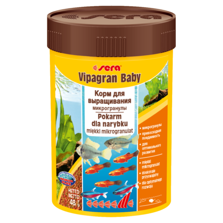 Sera Vipagran Baby 50 Ml, Płatki - Pokarm Wspierający Wzrost [Se-00700] 50 Ml