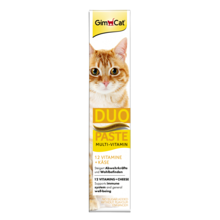 Gimcat Multivitamin Duo-Paste Cheese + 12 Vitamins 50G