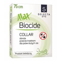 Selecta Obroża Biobójcza Maxbiocide 75Cm Brązowa