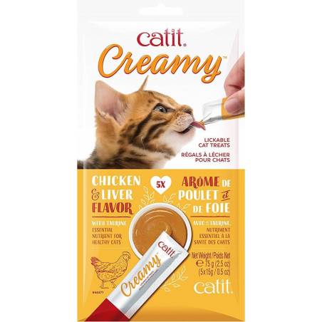 Catit Creamy, Kurczak I Wątroba, 5Szt/Op. [Ch-4719]