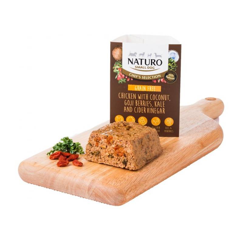 Naturo Chef's Selection Kurczak Z Kokosem, Jagodami Goji, Jarmużem I Octem Jabłkowym 400 G