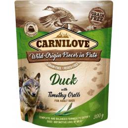 Carnilove Dog Pouch Adult Duck With Timothy Grass Grain-Free 300G