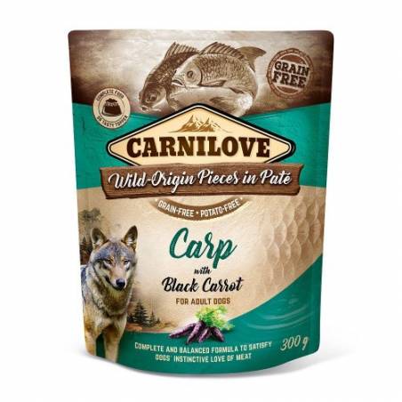 Carnilove Dog Pouch Adult Carp With Black Carrot Grain-Free 300G