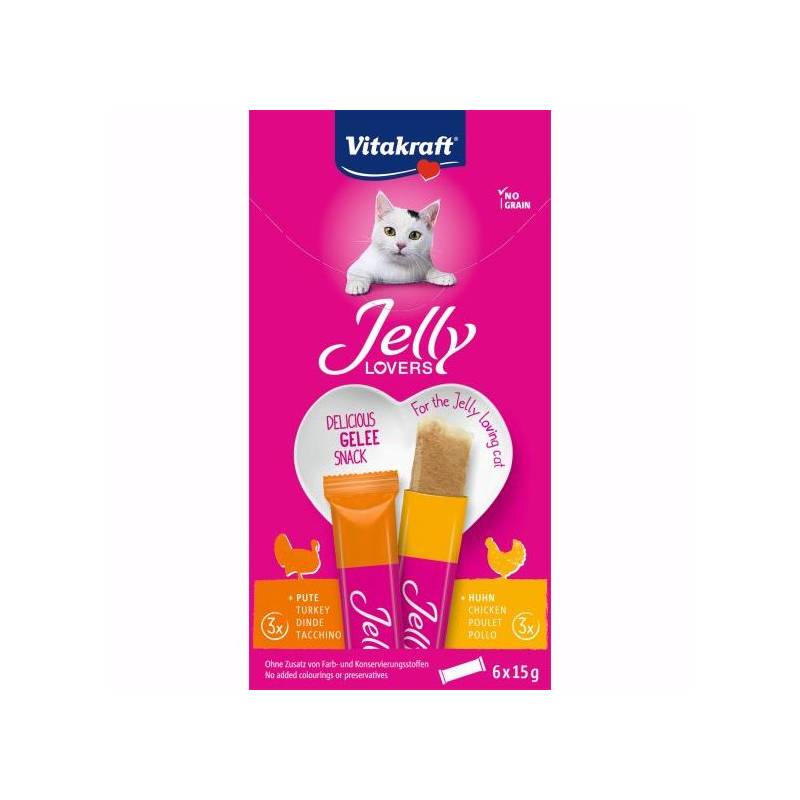 Vitakraft Jelly Lovers Przysmak Z Kurczakiem I Indykiem Dla Kota 6X15G