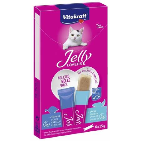 Vitakraft Jelly Lovers Orzysmak Z Łososiem I Flądrą Dla Kota 6X15G