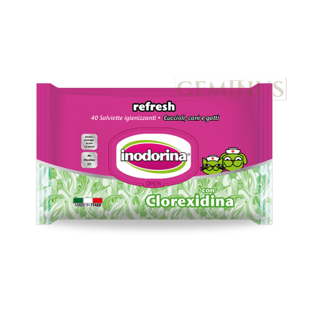 Inodorina Refresh Clorexidine 40 Pc (Z Chlorheksydyną) 1Op.