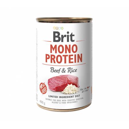 Brit Mono Protein Beef & Rice Puszka Dla Psa Z Wołowiną I Ryżem 400G