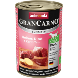 Animonda Grancarno Sensitive Adult Puszki Czysta Wołowina Z Ziemniakami 400G