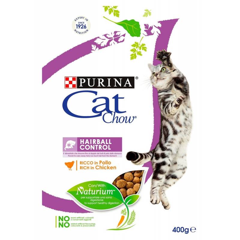 Purina Cat Chow Special Care Hairball Control Bogata W Kurczaka 400G