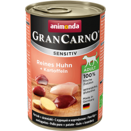 Animonda Grancarno Sensitive Adult Puszki Czysty Kurczak Z Ziemniakami 400G