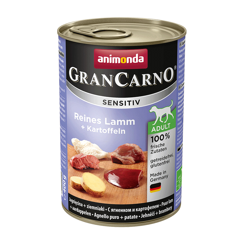 Animonda Grancarno Sensitive Adult Puszki Czysta Jagnięcina Z Ziemniakami 400G