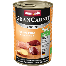 Animonda Grancarno Sensitive Adult Puszki Czysty Indyk Z Ziemniakami 400G