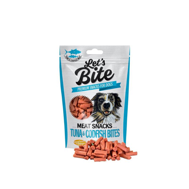 Brit Let's Bite Meat Snacks Tuna&Codfish Bites 80G