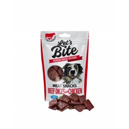 Brit Let's Bite Meat Snacks Beef Dices With Chicken 80G