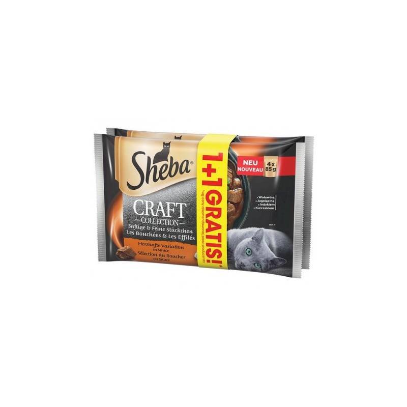 Sheba Craft Collection Soczyste Smaki Bogof 4X85G 1+1 Gratis [389603]