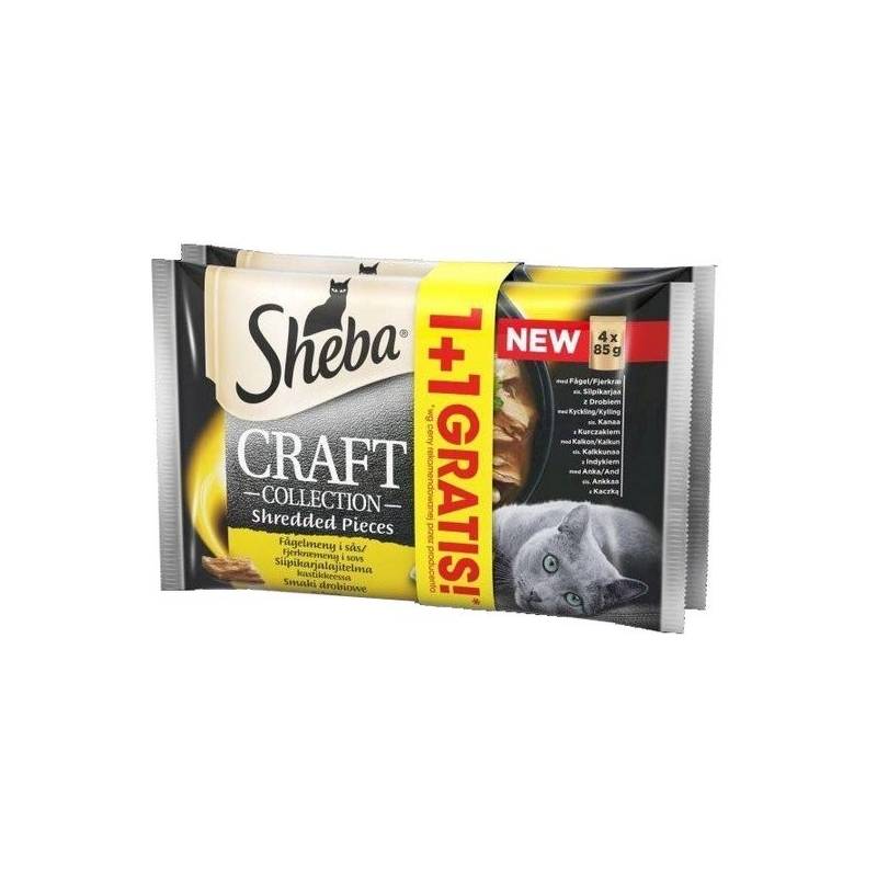 Sheba Craft Collect Smaki Drob Bogof 4X85G 1+1 Gratis [389591]