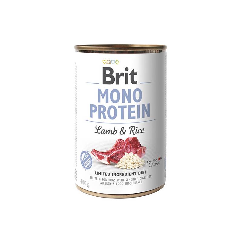 Brit Mono Protein Lamb & Rice Puszka Dla Psa Z Jagnięciną I Ryżem 400G