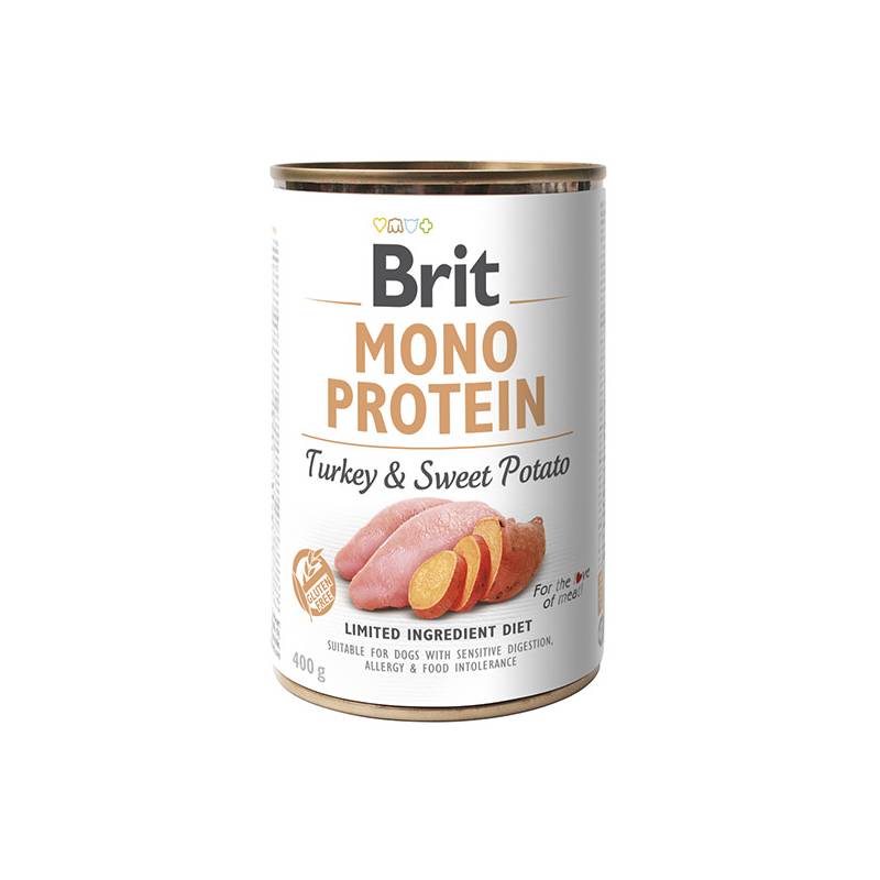 Brit Mono Protein Turkey & Sweet Potato Puszka Dla Psa Z Indykiem I Ziemniakiem 400G