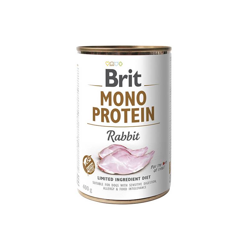 Brit Mono Protein Rabbit Puszka Dla Psa Z Królikiem 400G