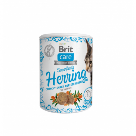 Brit Care Cat Snack Superfruits Herring 100G