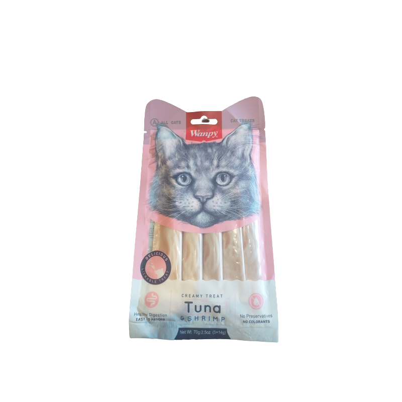 Wanpy Creamy Treat Tuna & Shrimp 5X14G