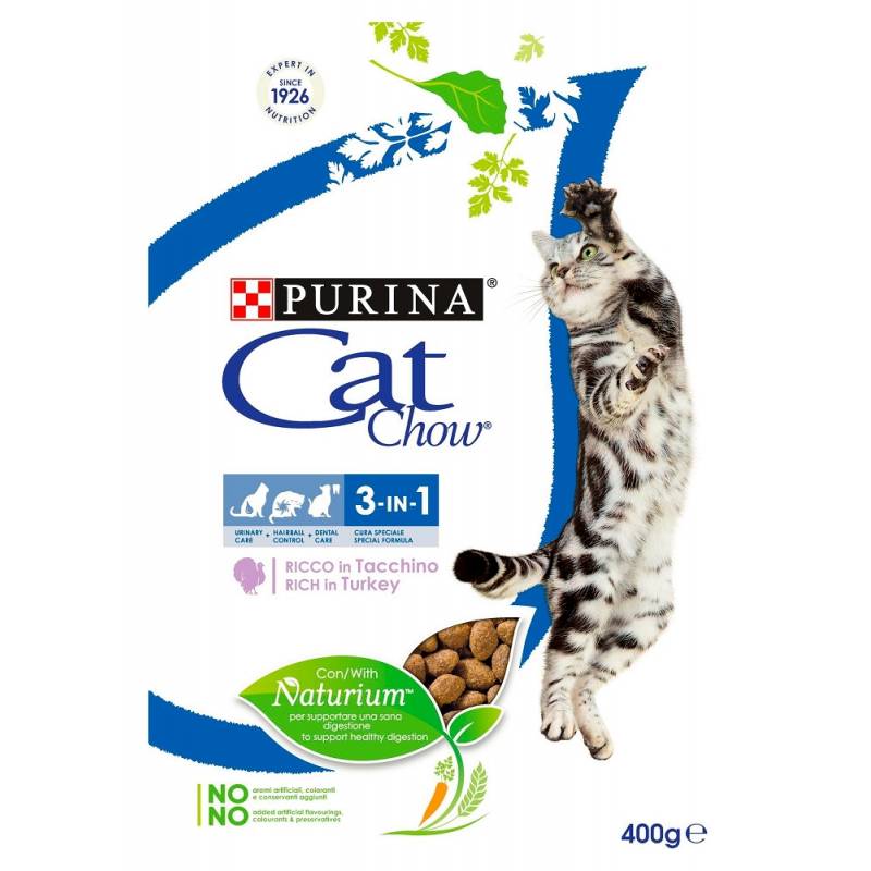 Purina Cat Chow Special Care 3W1 Bogata W Indyka 400G