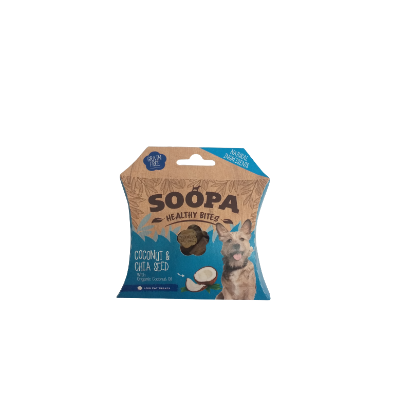 Soopa Healthy Bites Coconut & Chia Seed (Kokos I Nasiona Chia) 50G