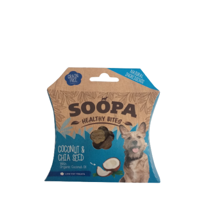 Soopa Healthy Bites Coconut & Chia Seed (Kokos I Nasiona Chia) 50G