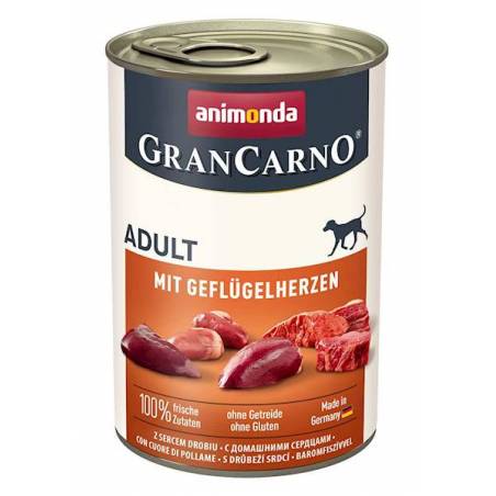 Animonda Grancarno Orginal Adult Wieprzowina Z Sercami Drobiu 400G