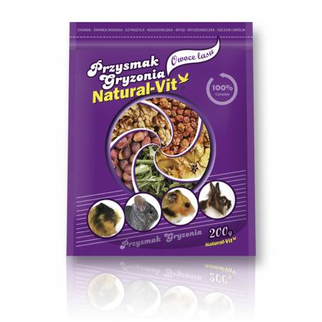 Natural Vit Przysmak Gryzonia Owoce Lasu 200G