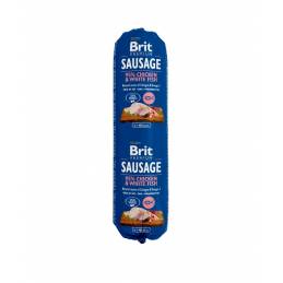 Brit Sausage Chicken & White Fish 800 G