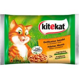 Kitekat Delikatne Smaki Sos 4X100G [252853]