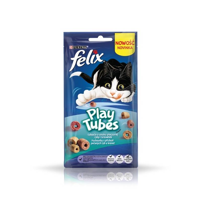 Felix Play Tubes Pieczona Ryba Krewetki 50G