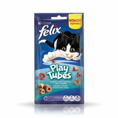 Felix Play Tubes Pieczona Ryba Krewetki 50G