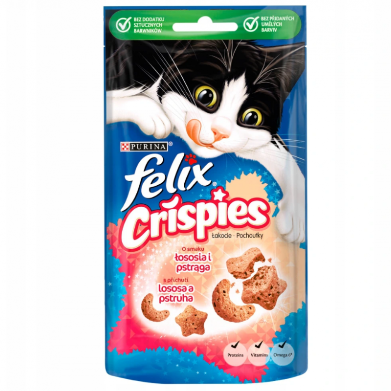 Felix Crispies Łosoś Pstrąg 45G