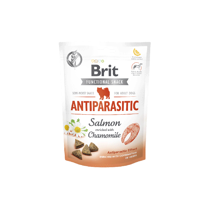 Brit Care Dog Functional Snack Antipararistic Salmon & Chamomile 150G