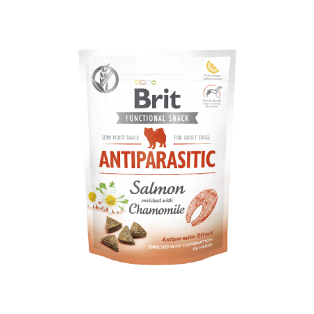 Brit Care Dog Functional Snack Antipararistic Salmon & Chamomile 150G