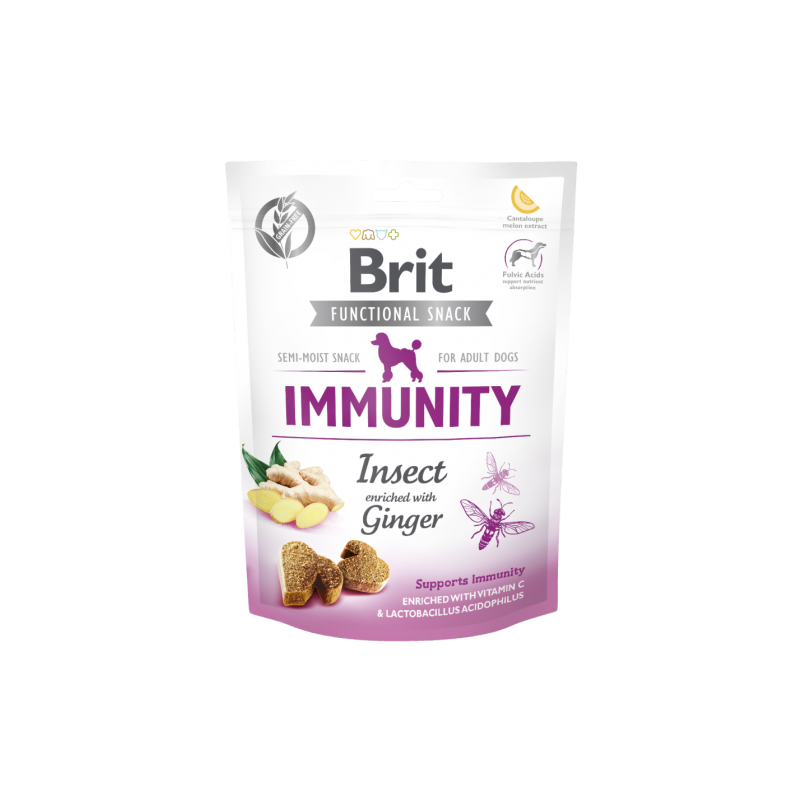 Brit Care Dog Functional Snack Immunity Insect & Ginger 150G