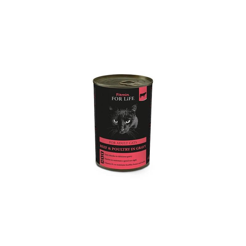 Fitmin Cat Tin Adult Beef 415G