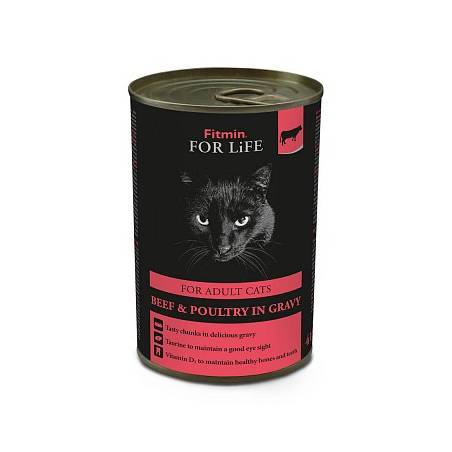 Fitmin Cat Tin Adult Beef 415G