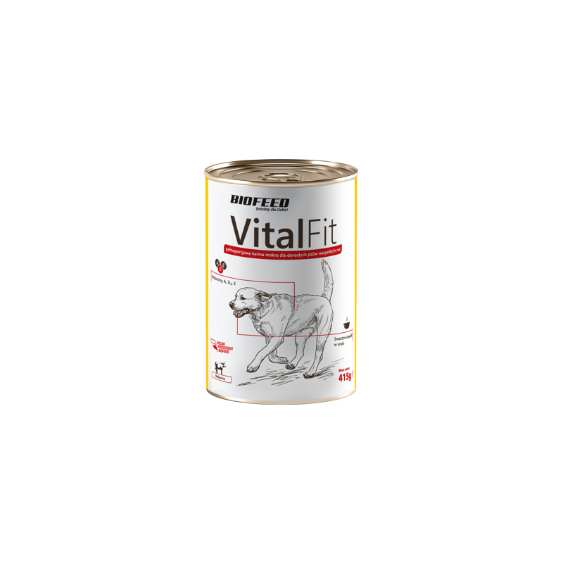 Biofeed Vitalfit Puszka Dla Psów Z Wołowiną 1250G